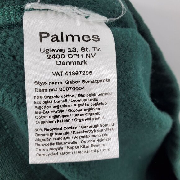 Palmes Gabor Tennis Green Men's Jogger Pull On Sweatpants Size Small - Picture 5 of 10